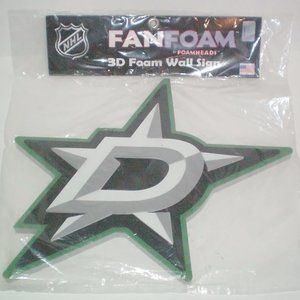 NHL Dallas Stars 3D Fan Foam Wall Sign New